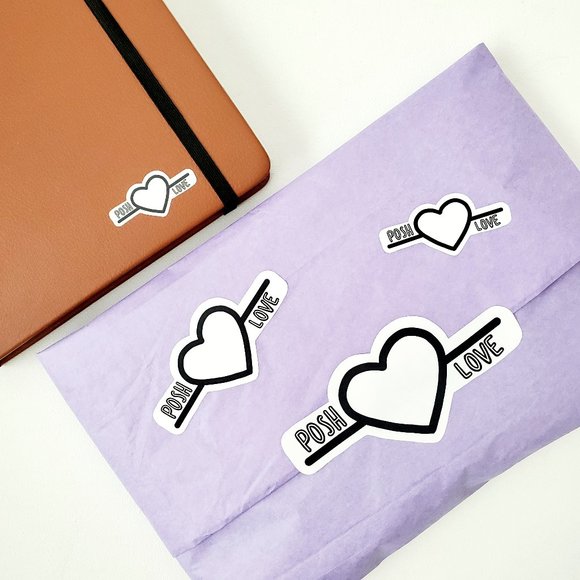 LB033 Posh Love Poshmark Stickers  [Price Firm] - Picture 6 of 8